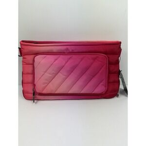Think Royln Pink Ombre Puffer Crossbody Bag 2 Pc‎ Set Convertible NWT Travel